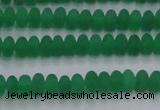 CCN4503 15.5 inches 3*5mm rondelle matte candy jade beads