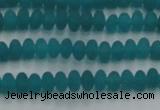 CCN4505 15.5 inches 3*5mm rondelle matte candy jade beads