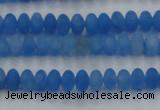 CCN4506 15.5 inches 3*5mm rondelle matte candy jade beads