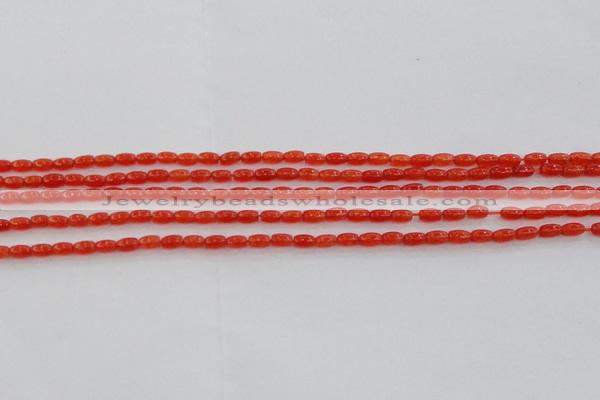 CCN4512 15.5 inches 3*5mm rice candy jade beads wholesale