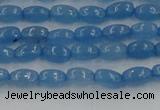 CCN4521 15.5 inches 4*6mm rice candy jade beads wholesale