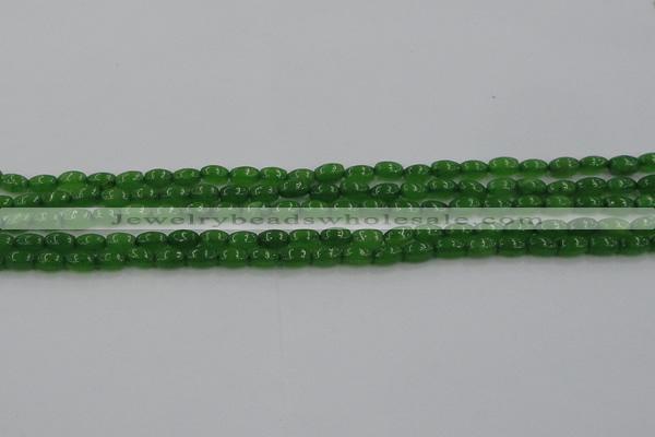 CCN4523 15.5 inches 4*6mm rice candy jade beads wholesale