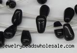 CCN458 15.5 inches Top-drilled 8*12mm teardrop candy jade beads