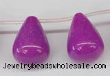 CCN467 15.5 inches Top-drilled 18*25mm teardrop candy jade beads