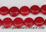 CCN476 15.5 inches 12mm flat round candy jade beads wholesale