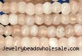 CCN5103 15 inches 3*4mm faceted rondelle candy jade beads