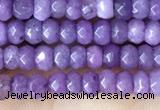 CCN5110 15 inches 3*4mm faceted rondelle candy jade beads