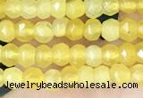 CCN5111 15 inches 3*4mm faceted rondelle candy jade beads