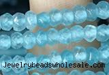 CCN5112 15 inches 3*4mm faceted rondelle candy jade beads