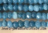 CCN5113 15 inches 3*4mm faceted rondelle candy jade beads