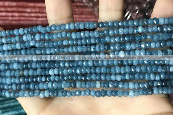 CCN5113 15 inches 3*4mm faceted rondelle candy jade beads