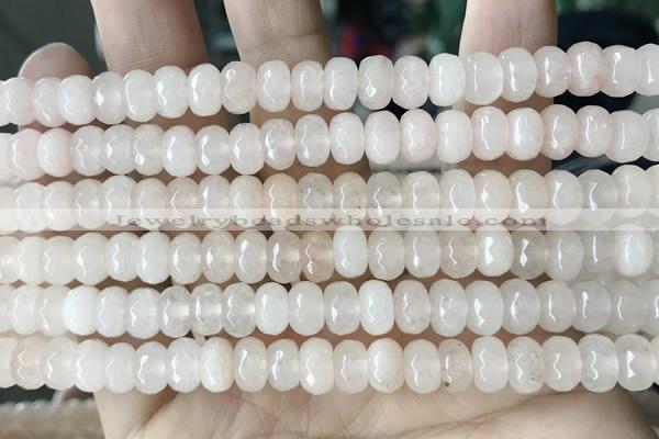 CCN5130 15 inches 5*8mm faceted rondelle candy jade beads