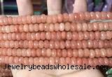 CCN5137 15 inches 5*8mm faceted rondelle candy jade beads