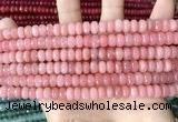 CCN5139 15 inches 5*8mm faceted rondelle candy jade beads