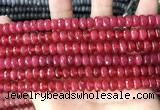 CCN5143 15 inches 5*8mm faceted rondelle candy jade beads