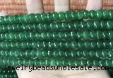 CCN5159 15 inches 5*8mm faceted rondelle candy jade beads