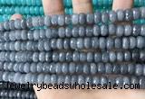 CCN5163 15 inches 5*8mm faceted rondelle candy jade beads