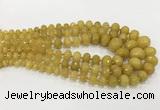 CCN5170 5*8mm - 14*20mm faceted rondelle candy jade graduated beads