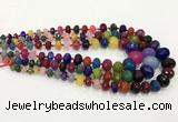 CCN5179 5*8mm - 14*20mm faceted rondelle candy jade graduated beads