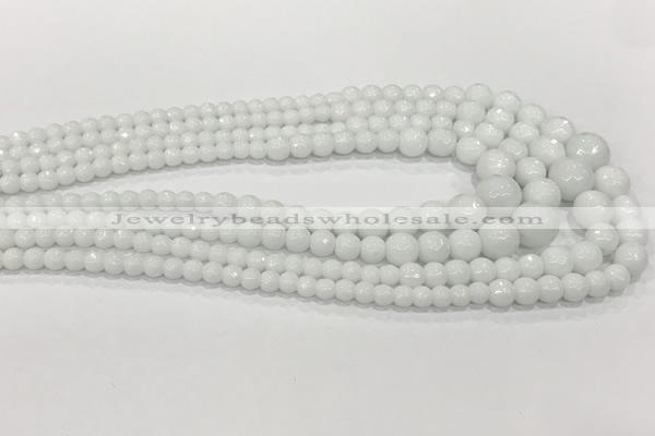 CCN5211 6mm - 14mm faceted round candy jade graduated beads