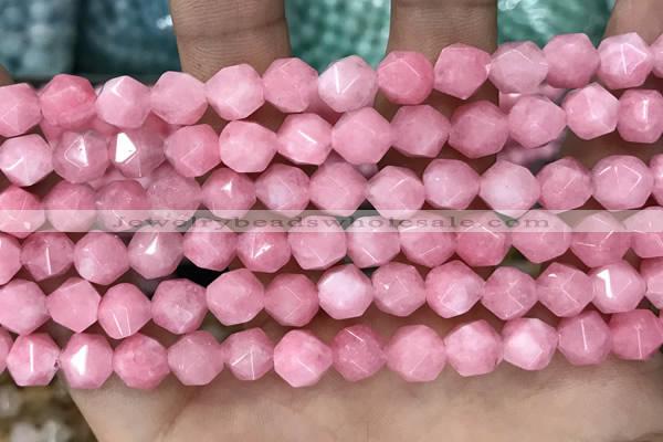 CCN5238 15 inches 8mm faceted nuggets candy jade beads