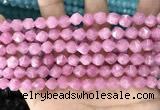 CCN5239 15 inches 8mm faceted nuggets candy jade beads