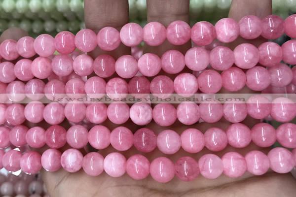 CCN5325 15 inches 8mm round candy jade beads Wholesale