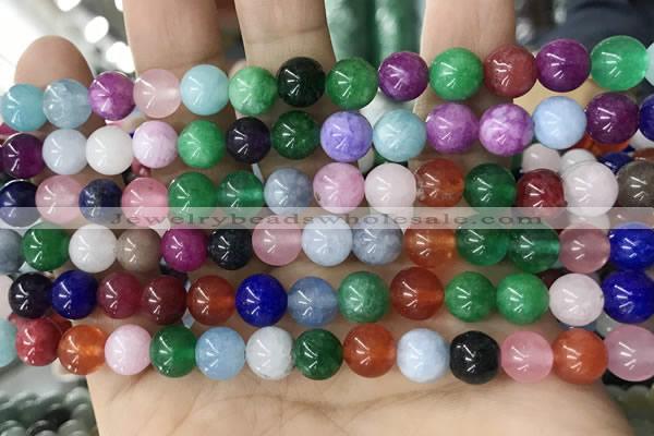 CCN5469 15 inches 8mm round candy jade beads Wholesale