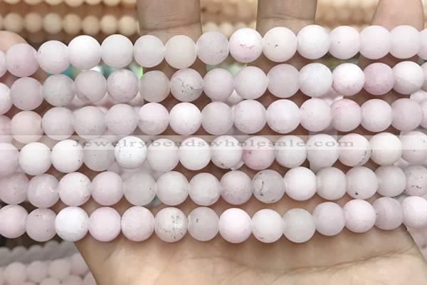 CCN5583 15 inches 8mm round matte candy jade beads Wholesale