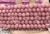 CCN5596 15 inches 8mm round matte candy jade beads Wholesale