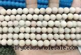 CCN5600 15 inches 8mm round matte candy jade beads Wholesale