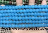 CCN5605 15 inches 8mm round matte candy jade beads Wholesale