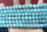 CCN5607 15 inches 8mm round matte candy jade beads Wholesale