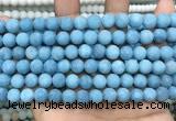 CCN5611 15 inches 8mm round matte candy jade beads Wholesale