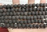 CCN5630 15 inches 8mm round matte candy jade beads Wholesale