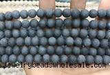 CCN5632 15 inches 8mm round matte candy jade beads Wholesale