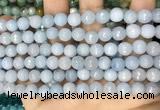 CCN5652 15 inches 8mm faceted round candy jade beads