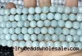 CCN5653 15 inches 8mm faceted round candy jade beads