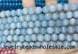 CCN5654 15 inches 8mm faceted round candy jade beads