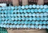 CCN5655 15 inches 8mm faceted round candy jade beads