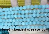 CCN5661 15 inches 8mm faceted round candy jade beads