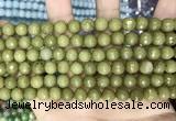 CCN5671 15 inches 8mm faceted round candy jade beads