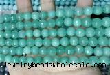 CCN5672 15 inches 8mm faceted round candy jade beads