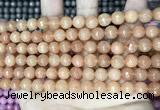 CCN5710 15 inches 8mm faceted round candy jade beads