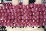 CCN5726 15 inches 8mm faceted round candy jade beads