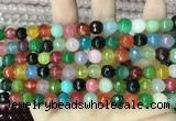 CCN5742 15 inches 8mm faceted round candy jade beads