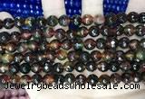 CCN5745 15 inches 8mm faceted round candy jade beads