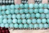 CCN5785 15 inches 10mm faceted round candy jade beads