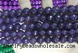 CCN5800 15 inches 10mm faceted round candy jade beads