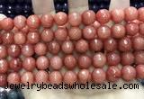 CCN5806 15 inches 10mm faceted round candy jade beads